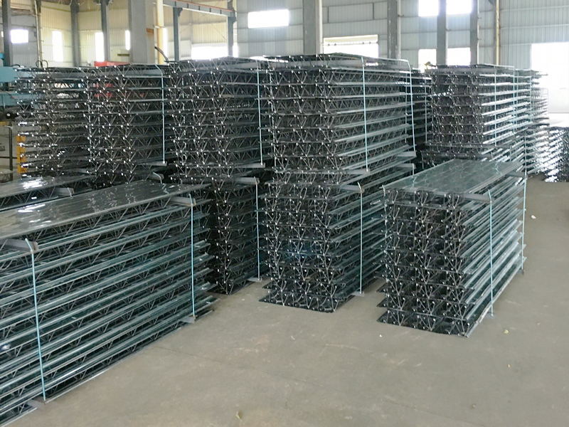 Steel bar truss girder