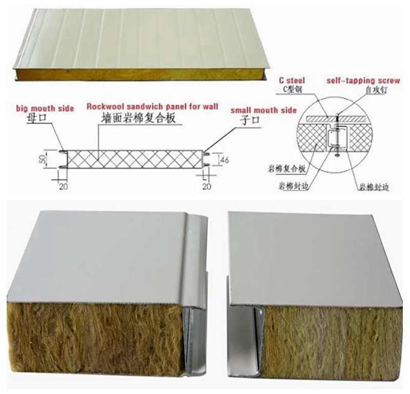 rockwool sandwich wall panel