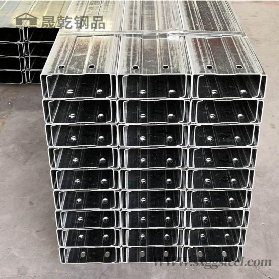 Steel channel for building materials